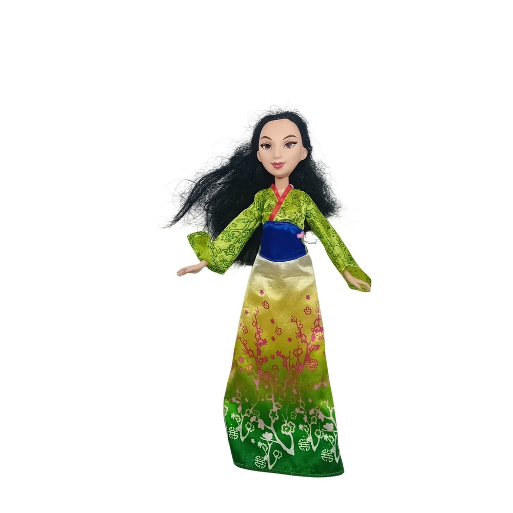 2015 Hasbro‎ Disney Princess Mulan Royal Shimmer Fashion Doll Green Dress READ